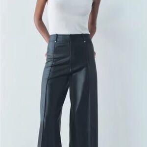 Zara Black High-Waisted Trousers